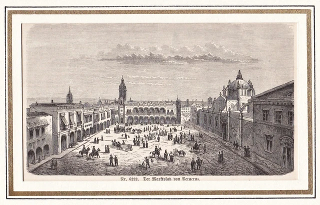 Gravure Couleur Habitants Du Mexique - Originale De 1806 - Art Ancien Sur Papier