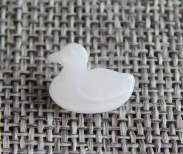 Antique Vtg Duck Dug Button Design Under Glass "Dig"~Aprx: 1/2"~#1206-C