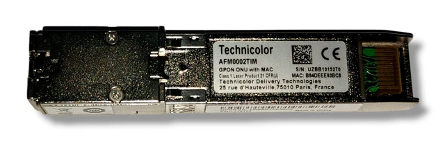modulo ftth sfp mini ont technicolor gpon onu afm0002 tim per modem tim hub