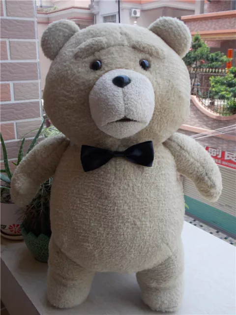 18" Cute Ted 2 Movie TED the Bear Black Bow Tie PLUSH Doll Soft Toy Gift