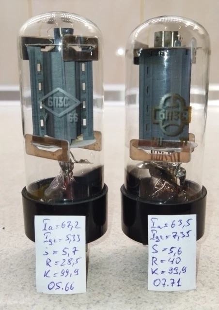 2 Tubes Tétrode émetteur Siemens YL1042 - Type NOS - Marque Telefunken - Occasion Testés