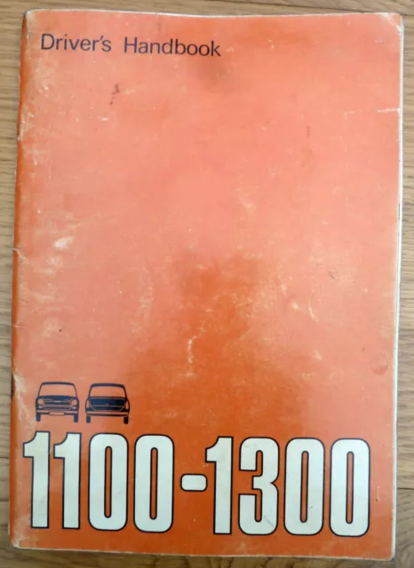 AUSTIN MORRIS 1100 - 1300 MkIII DRIVER'S HANDBOOK 1972 #AKD7903
