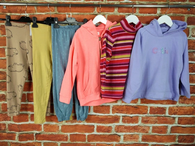 GIRLS BUNDLE AGE 6-7 YEARS NEXT FATFACE etc LEGGINGS JUMPER FLEECE HOODIE 122CM