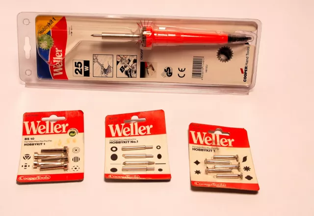 Weller Hobbykit 1,   oder Zubehör  f. Brandmalerei auf Holz & Leder zur Auswahl