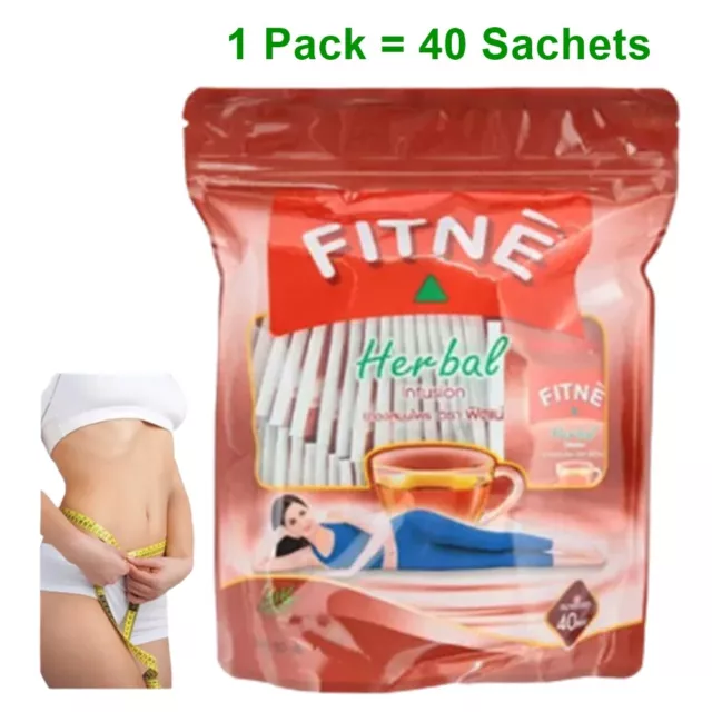 Tea FitNe Herbal Laxative Detox Weight Control fit Slim Body Thai Natural 80 g