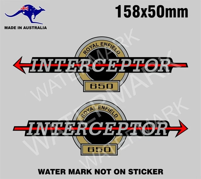 ROYAL ENFIELD 650 Interceptor Motorcycle Sticker Pair Motorbike $7.50 ...