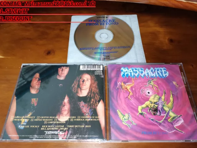 Massacre / From Beyond ORG Morbid Angel Carcass Earache 1ST PRESS!!!!! *M