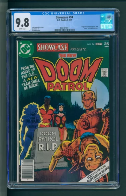 Showcase #94 CGC 9.8 White 1st New Doom Patrol Origin
