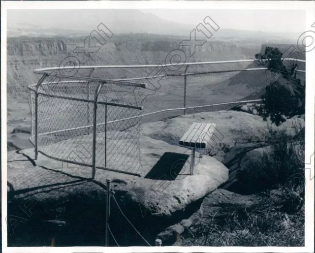 1965 Bureau of Land Management Developed Scenic Vista on Canyon Rim Press Photo 3