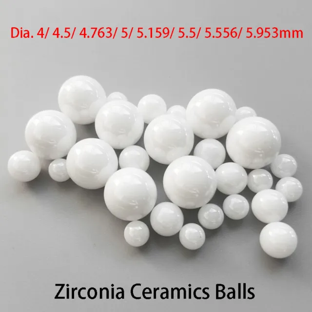 Ceramic Bearing Balls Zirconia Ceramics Ball G10 High Precision Dia. 4mm~5.953mm