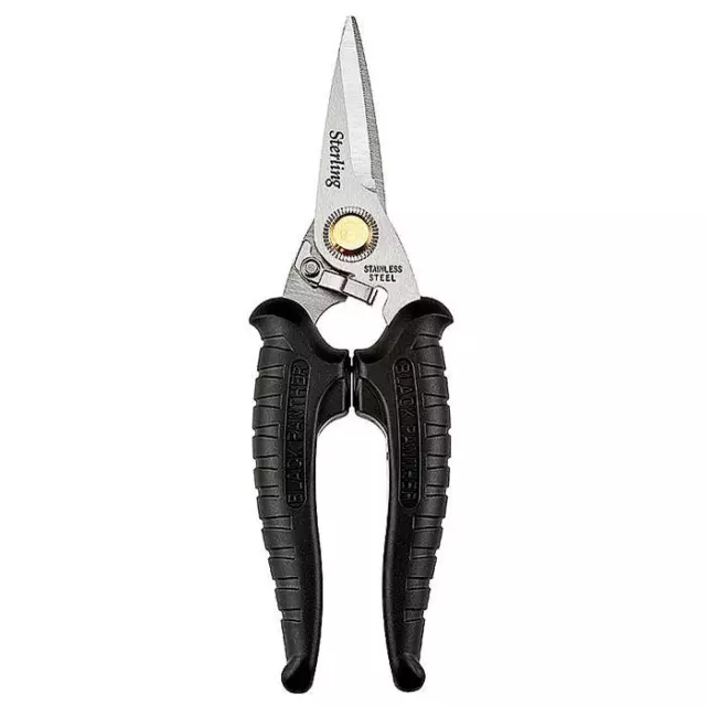 Qty 2  Stirling 185mm 7" Black Panther Industrial Grade Snips Stainless Steel