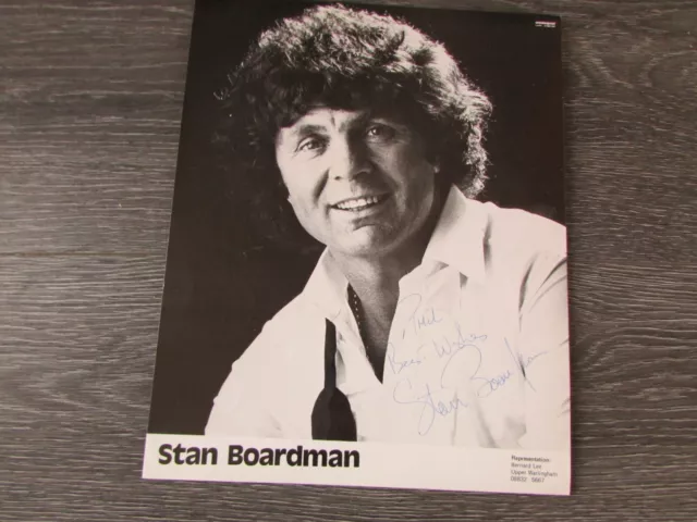 Stan Boardman English Comedian Original Hand Signed Photo