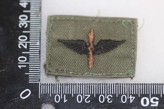 Original Vietnam Period Us Army Cloth Aviation Officer's Collar Badge #2