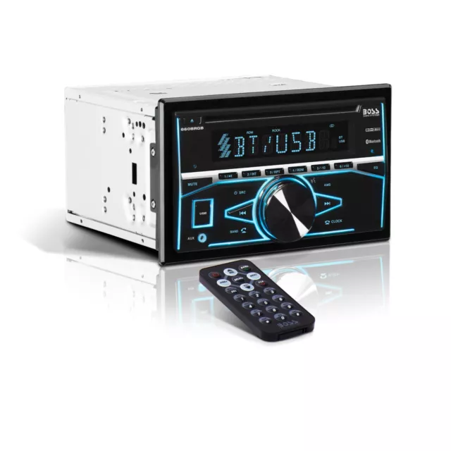 BOSS Audio Systems 660BRGB Car Stereo - Bluetooth, CD, Multicolor Illumination