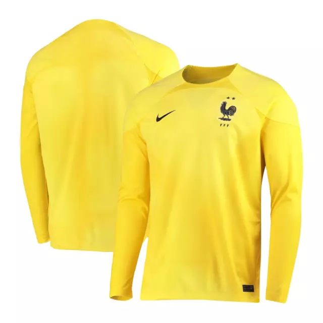 France Football Shirt Men's (Size S) Nike Goalkeeper Game Shirt - New