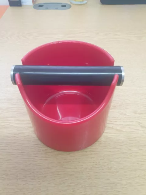 Coffee Espresso Plastic Knock Tub Residue Grounds Bin Bucket Box with knock bar