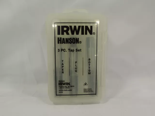 IRWIN 359002 - Hanson 1/4"-18 NPT Pipe Taper HSS Thread Taper Tap 3/PACK