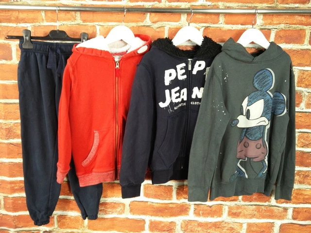 BOYS BUNDLE AGE 7-8 YEARS ZARA PEPE JEANS etc JUMPER HOODIE TOP JOGGERS 128CM