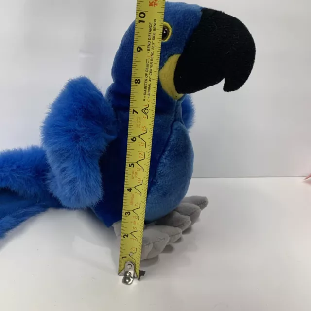 Parrot Plush Fiesta Realistic Hyacinth Macaw 20’ Stuffed Animal Blue Bird 3