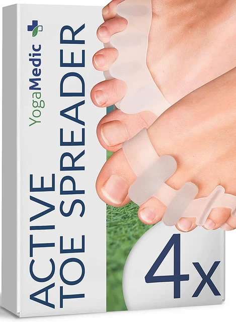 Separatore Dita Piede 4Pz, 2 Diverse Coppie, 0% BPA, One-Size, Distanziatori Pie