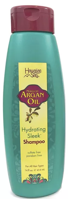 Hawaiian Silky Moroccan Argan Oil Hydrating Sleek Shampoo 414 ml