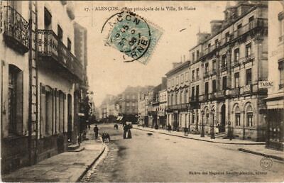 CPA sieurs-main street of the city-st blaise (29992)
