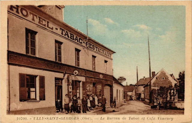 CPA AK Ully St-Georges Le Bureau de Tabac et Café Vimeney (424251)