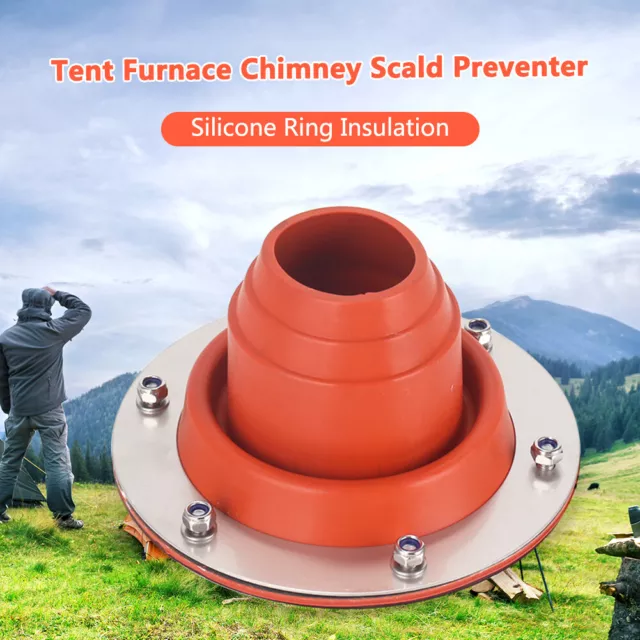 Stove Jack Kit Heat Resistant Tent Flashing Kit Outdoor Camping Accessories 2