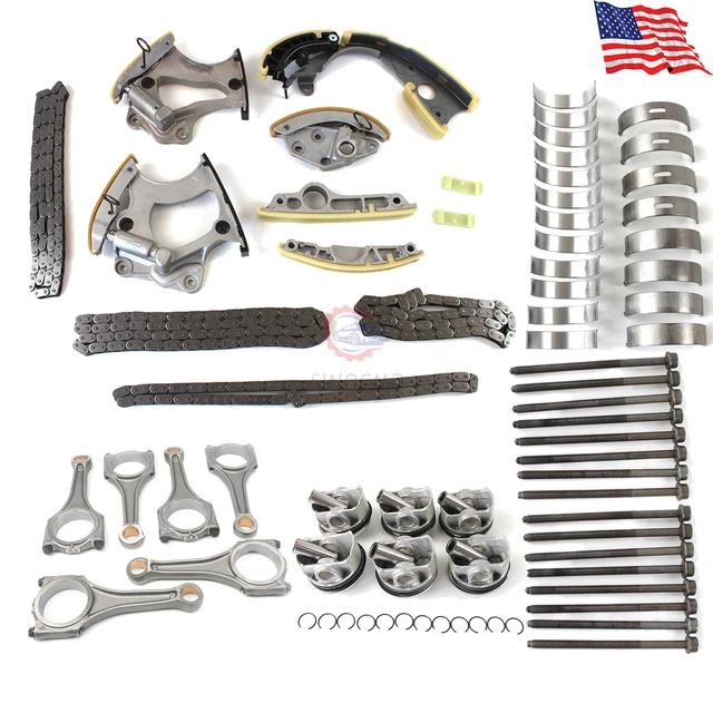 Main Crankshaft & Con Rod Bearings & Piston Ring & Head Bolt for VW AUDI A6 Q7