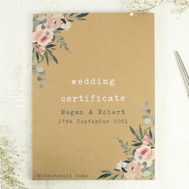 TEST LISTING DO NOT PURCHASE Personalised Wedding Certificate Display Book
