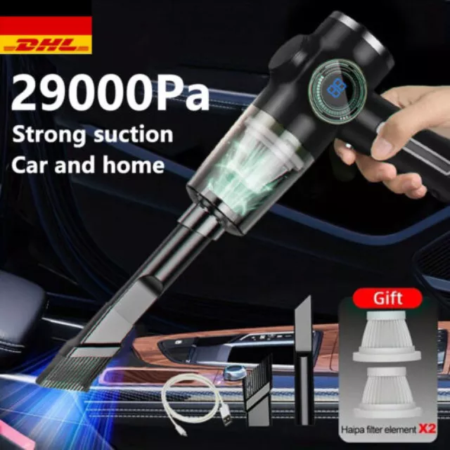 2900PA Cordless Vacuum Cleaner Car Handheld Vacuum Mini Power USB Rechargeable