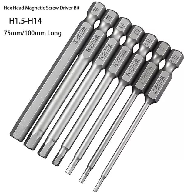 Hex Key Allen Bit Set Quick Change Connect impact Driver Power drill Hex Shank