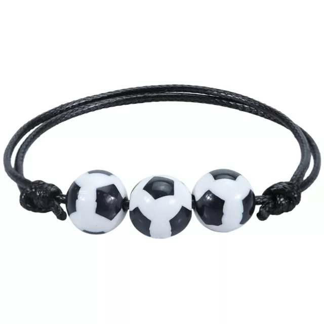 5 pz braccialetto a mano calcio-tennis-rugby perle sportive regolabili braccialetto da ballo Sg