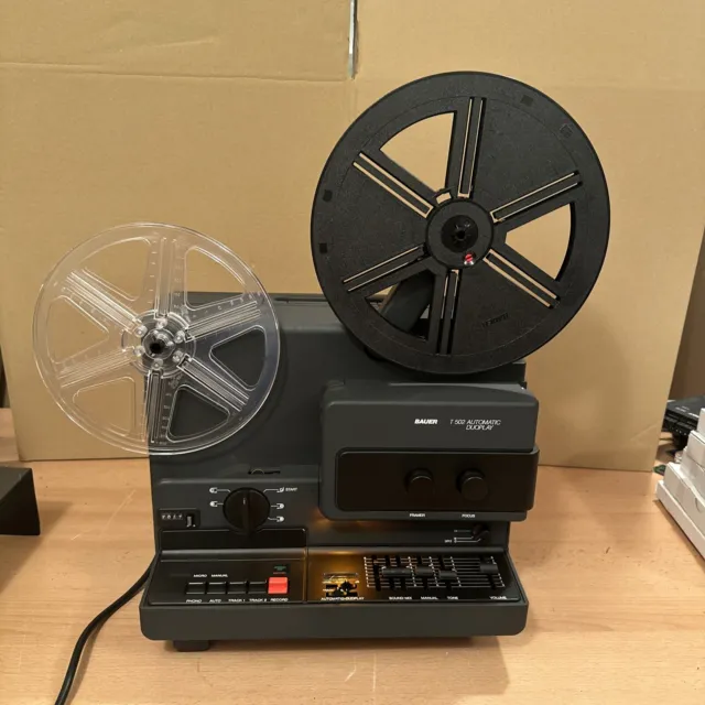 Proyector de película sonora automático Bauer T 502 Duoplay Super 8