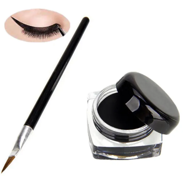 Eyeliner liquido eyeliner gel ombra professionale trucco cosmetico + spazzola BD$v