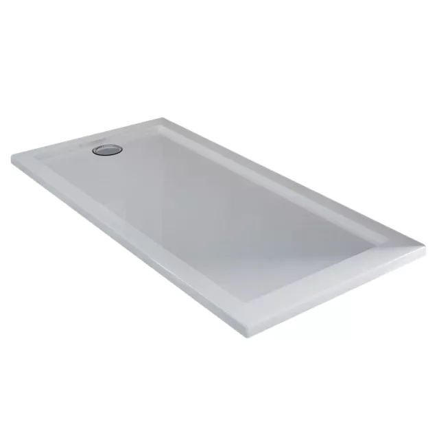 Receveur Plateau Bac Douche 80X170 Cm Blanc Acrylique Rectangle Angle Angulaire