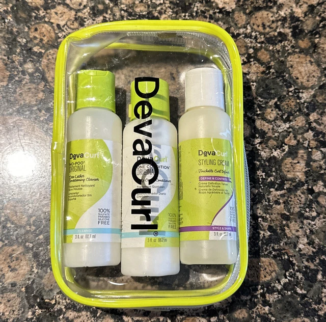DevaCurl NO-POO, CONDITIONER, DEFINE CONTROL STYLING CREAM Travel Size Kit DevaCurl NO-POO, CONDITIONER, DEFINE CONTROL STYLING CREAM Travel Size Kit