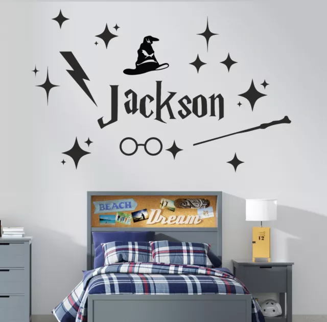 Wall Stickers Name Custom personalized compatible with Harry Potter  Home decor