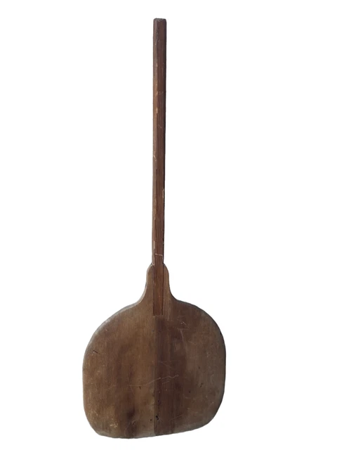 Ancien Pelle  En Bois De Boulanger A Four Feu De Bois Pizza
