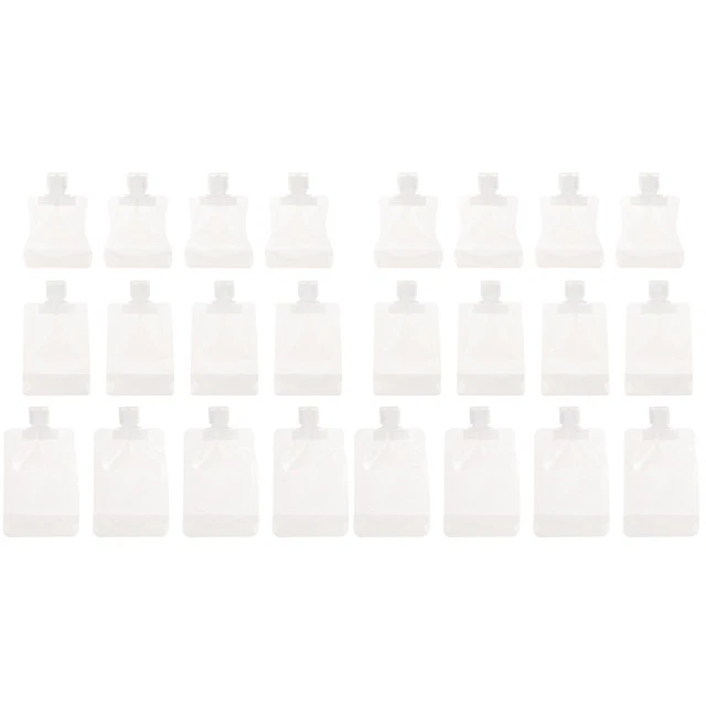 24 PCS Portable Shampoo Bag Travel Lotion Leakproof Cosmetic Containers Filling
