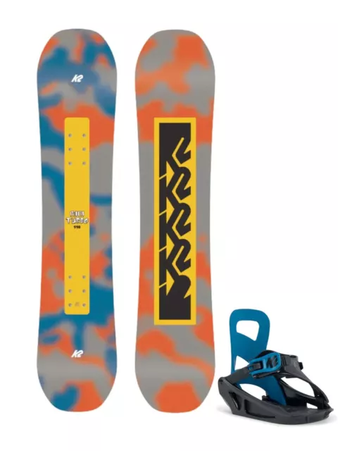 K2 Kids Mini Turbo Snowboard And Binding Package - 2024