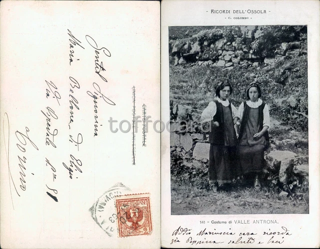 Verbania Provincia-Valle Antrona-Ricordi Dell'ossola-Costumi-C3-26