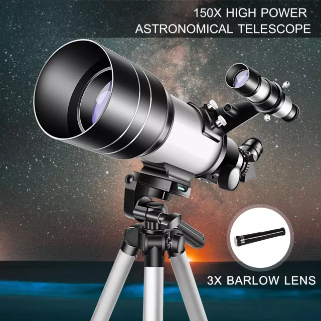 UK Pro 150X Astronomical Telescope Night Vision With Space Star Moon HD Viewing