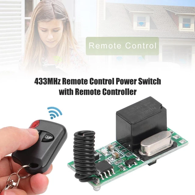 Universal Switch Controller 433MHZ UNIVERSAL REMOTE Control Switch DC3V-5V Wireless Relay Light ...