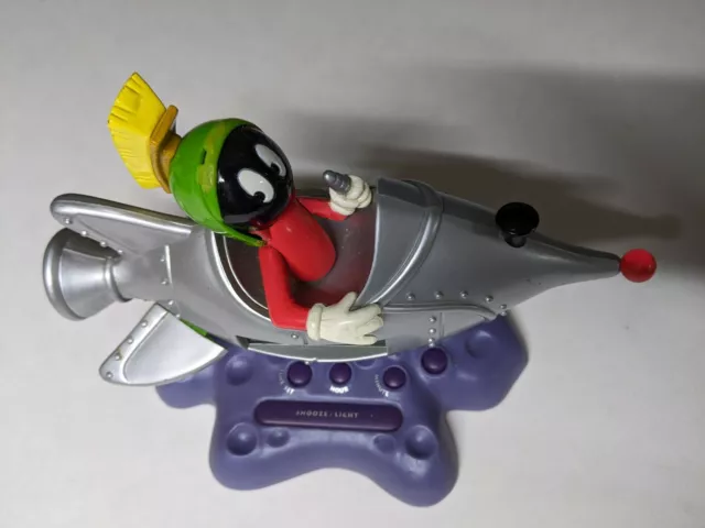 Marvin The Martian Rocket Alarm Clock 1998 Looney Tunes | Westclox 32502