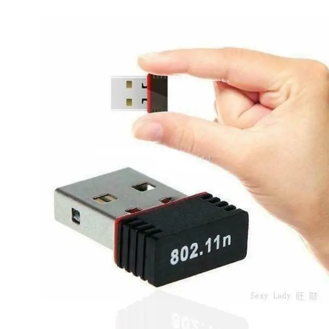 Mini carte réseau USB wi-fi récepteur sans fil adaptateur 802.11n PC Ordinateur