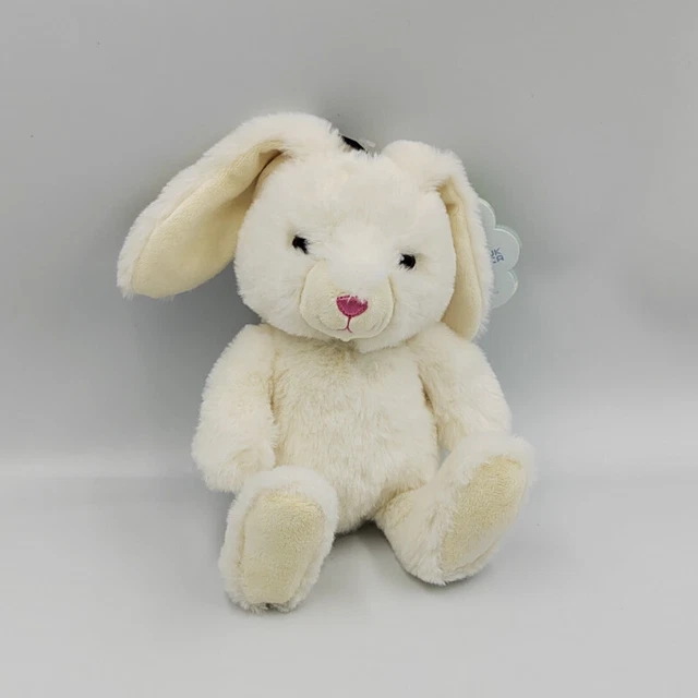 Doudou peluche lapin blanc NICOTOY NEUF - 31227