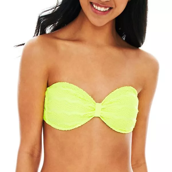 Arizona Mimosa Crochet Bandeau Swim Top Size S, M, L, XL New Msrp $30.00