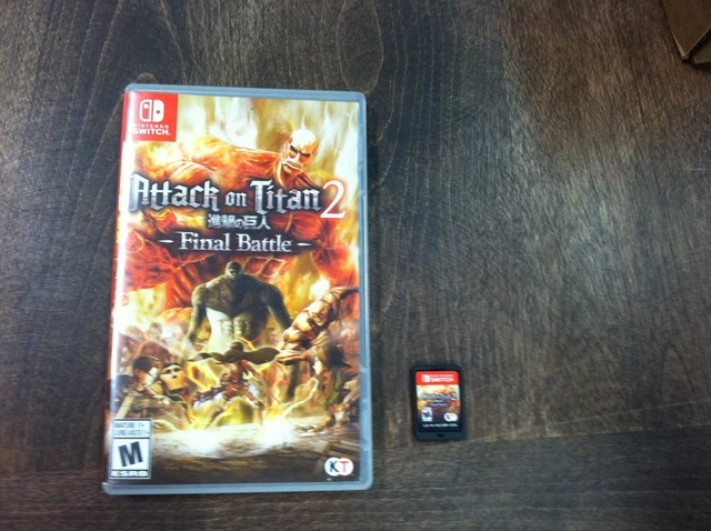 ATTACK ON TITAN 2: Final Battle Nintendo Switch avec étui d'origine EUR