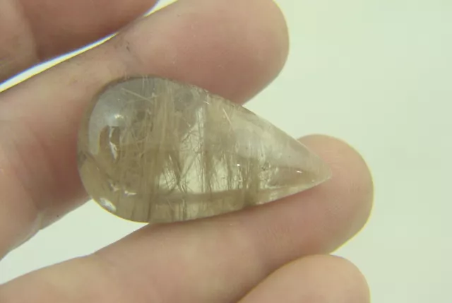 Butw Naturel Brésilien Rutile Quartz Cabochon Pierre Précieuse Lapidaire 4696P